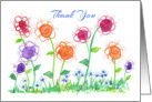 Administrative Professionals Day Thank You Colorful Flower Garden card
