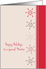 Happy Holidays Special Mentor Snowflakes card