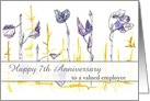 Business Happy Anniversary Employee Custom card