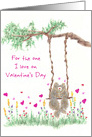 For the one I love on Valentine’s Day Squirrel card