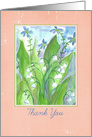 Thank You Blank Card Lily of the Valley Blank card