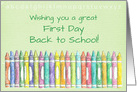 Wishing You a Great First Day Back to School card