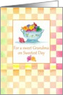 For a sweet Grandma on Sweetest Day Candy Pastel Checks card