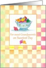 For sweet Grandparents on Sweetest Day Candy Pastel Checks card