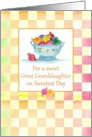 For a sweet Great Granddaughter on Sweetest Day Candy Checks card