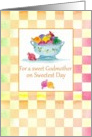 For a sweet Godmother on Sweetest Day Candy Checks Gingham card