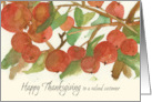 Happy Thanksgiving Valued Customer Autumn Apples card