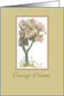 Change of Name Announcement Autumn Tree card