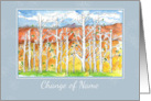 Change of Name Announcement Mountain Aspens card