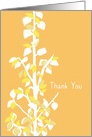 Business Thank You Tree Drawing Orange card