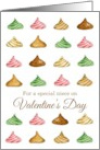 Happy Valentine’s Day Niece Candy Watercolor Illustration card