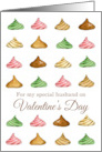 Happy Valentine’s Day Husband Candy Watercolor Illustration card