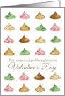 Happy Valentine’s Day Goddaughter Candy Watercolor Illustration card