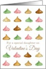 Happy Valentine’s Day Daughter Candy Watercolor Illustration card