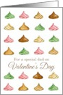 Happy Valentine’s Day Dad Candy Watercolor Illustration card