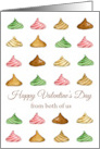 Happy Valentine’s Day From Both of Us Candy Watercolor card