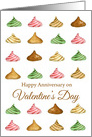 Happy Anniversary on Valentine’s Day Candy card