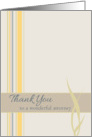 Thank You Attorney Yellow Stripes card