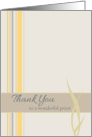 Thank You Priest Yellow Stripes card