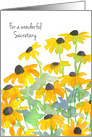 Thank You Secretary Black Eyed Susan Flowers card