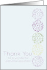 Thank You Personal Assistant Daisy Purple Flowers card