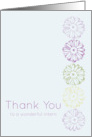 Intern Thank You Daisy Purple Flowers card