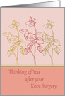 Thinking of You After Knee Surgery Get Well card