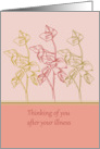 Thinking of you after illness get well soon card