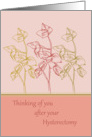 Thinking of you after hysterectomy get well soon card