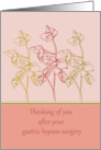 Thinking of you after gastric bypass surgery get well soon card