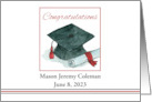 Graduation Congratulations Cap Diploma Custom card