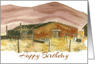 Happy Birthday Desert Mountains Landscape card