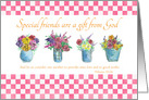 Friendship Bible Verse Hebrews 10:24 Flower Bouquet card