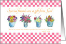 Friendship Bible Verse Hebrews 10:24 Flower Bouquet card