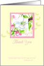 Thank You Ephesians Scripture Cherry Blossom Flower card