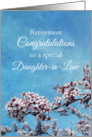 Daughter-in-Law Retirement Congratulations Cherry Blossom Tree card