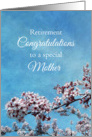 Mother Retirement Congratulations Cherry Blossom Tree card