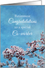 Co-Worker Retirement Congratulations Cherry Blossom Tree card