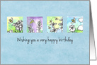 Wishing You A Very Happy Birthday Honey Bee card