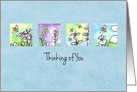 Thinking of You Honey Bees Herbs card