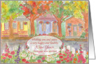 New Address Happy New Year Neighborhood Illustration card