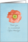 Thank You Office Manager Administrative Professionals Day card