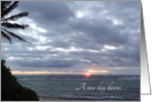 A New Day Dawns Encouragement Photograph Ocean Sunrise card