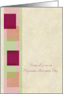 From All Of Us Physician Assistants Day Checks Geometric Design card