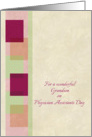 Happy Physician Assistants Day Grandson Checks Geometric Design card