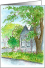 Congratulations On Selling Your Home Victorian House Watercolor card