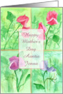 Happy Mother’s Day Sweet Peas Flowers Custom card