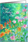 Floral Mother’s Day Pink Bee Balm Garden card