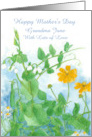 Happy Mother’s Day Flowers Peas Custom Name card