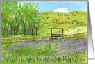 For You Dad on Father’s Day Purple Wildflowers card